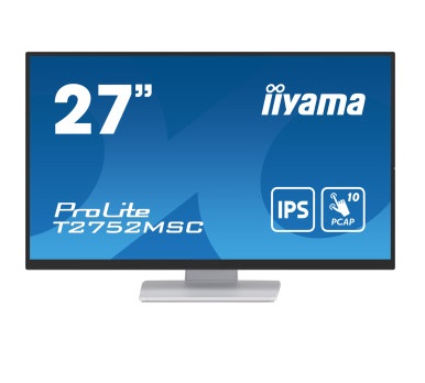 מסך מגע מוניטור מקצועי כולל רמקולים מובנים דק רחב יאמה IIYAMA ProLite T2752MSC-W1 27 Inch IPS 10PT Touch FHD 60Hz IPS 5ms Speakers